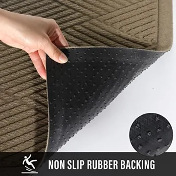 HIYARD Absorbent Indoor Outdoor Welcome Mat for Entryway