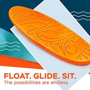 Sunlite Sports Swimming Kickboard, Training Aid Float for Swimming and Pool Exercise, Boogie Board Workout Equipment, EVA Material Swim Buoy, Multiple Sizes for Adults and Children