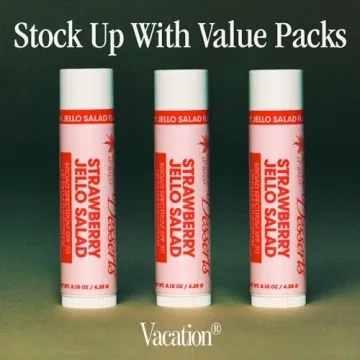 Vacation Strawberry Jello Lip Balm SPF 30 3-Pack