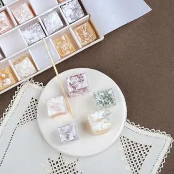 Biteyz Original Turkish Delight, Vegan Candy Gift Box - Assorted Gourmet Fruit Snacks with Lemon, Apple, Orange, Pomegranate, and Raspberry Flavors, 36 Pieces of Luxury Handmade Vegan Treats