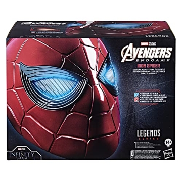 Marvel Spider-Man Iron Spider Helmet - Light-Up Eyes and Epic Design