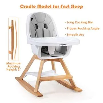 BABY JOY 3 in 1 Convertible High Chair for Kids
