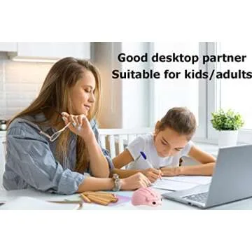 2.4GHz Wireless Mouse Cute Hamster Shape Less Noice Portable Mobile Optical 1200DPI USB Mice Cordless Mouse for PC Laptop Computer Notebook MacBook Kids Girl Men Women Adults Gift (Pink)