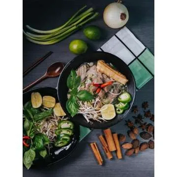 Lareina Ramen Bowls with Chopsticks - 60 Oz, Set of 2