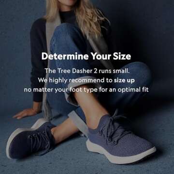Allbirds Women's Tree Dasher 2, Active Running & Walking Sneakers - Blizzard (Blizzard Sole) - 6.5 M...