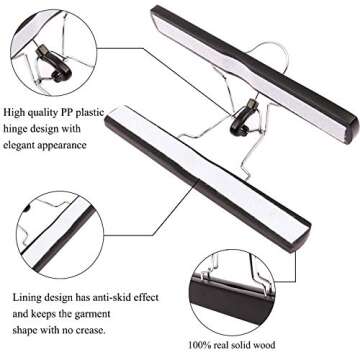 2 PCS Hair Extensions Storage Bag, Folding Storage Bags for Wig with Wooden Hanger,Dust Proof Portable Wig Storage Bag Hair Extension Carrier Holder With Strong Durable Zipper (Black)