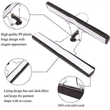 2 PCS Hair Extensions Storage Bag, Folding Storage Bags for Wig with Wooden Hanger,Dust Proof Portable Wig Storage Bag Hair Extension Carrier Holder With Strong Durable Zipper (Black)