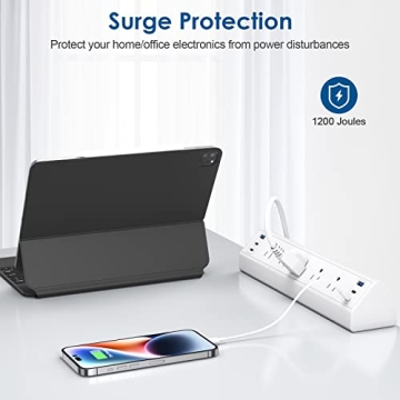 Desk Clamp Power Strip USB C with USB Ports & Surge Protection