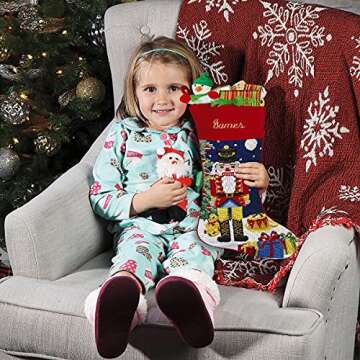 Lillian Vernon Nutcracker Personalized Heirloom Needlepoint Christmas Stocking - 100% Wool 9 1/2" x 17"