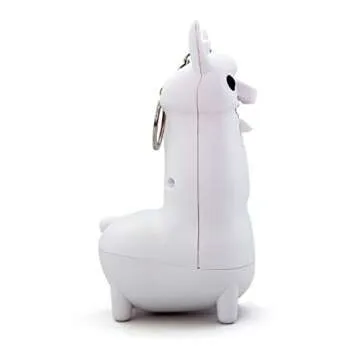 Pepperem Cute Llama Shaped Pepper Spray Keychain Maximum Police Strength 10-feet Range UV Dye Marking with Child Safety Lock Self Defense Device