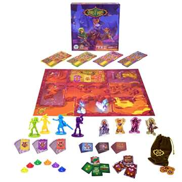 The Quest Kids - Fantasy Themed Board Game for Kids Ages 5+, Family Fantasy Tabletop Adventure for B...