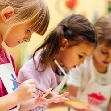 Wooden Percussion Instrument Finger Castanets: 12Pcs Wood Castanets Creative Musical Instrument for Kids Percussion Toy (Wood color)