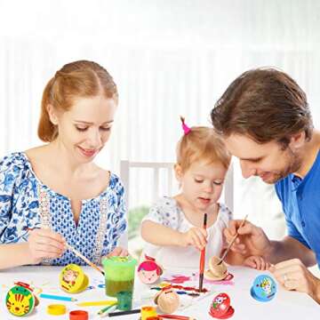 Wooden Percussion Instrument Finger Castanets: 12Pcs Wood Castanets Creative Musical Instrument for Kids Percussion Toy (Wood color)