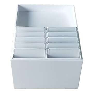Acrylic Eyelash Storage Box, 10 Layers False Eyelashes Glue Pallet Holder Display Grafting Eye lashe...