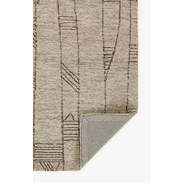 Momeni Teppe Wool Area Rug Natural, 8' X 10'