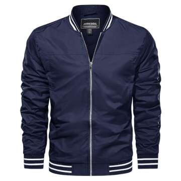 Stylish CRYSULLY Men's Bomber Jacket for All Occasions