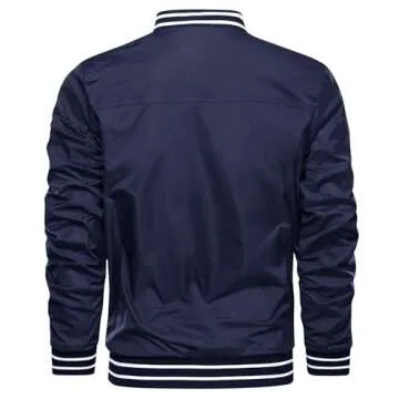 Stylish CRYSULLY Men's Bomber Jacket for All Occasions