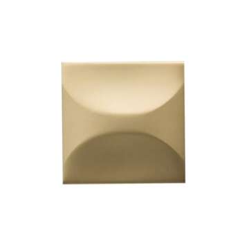 Hickory Hardware Crest Collection Knob - 1-1/4 Inch Flat Ultra Brass Finish