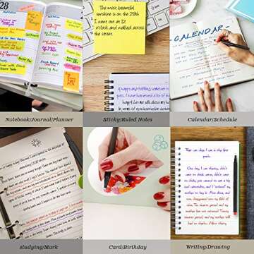 Fineliner Pens Set of 24 Assorted Colors,0.4mm Fine Point Markers Planner Pens for NoteTaking, Bullet Journaling, Sketch Drawing Colorful Pens