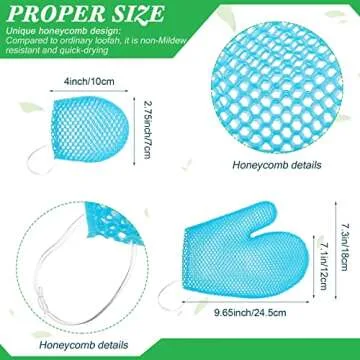 Karenhi Honeycomb Exfoliating Skin Care Scrubber Set