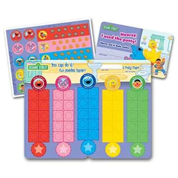Ginsey Sesame Street Potty Training Rewards Kit, Promote Good Potty Habits