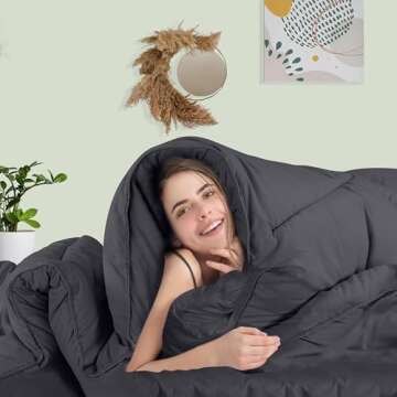Utopia Bedding Comforter Duvet Insert, Quilted Comforter with Corner Tabs, Box Stitched Down Alternative Comforters King Size (Grey)