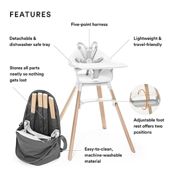 Stokke Clikk High Chair - Modern & Portable for Toddlers