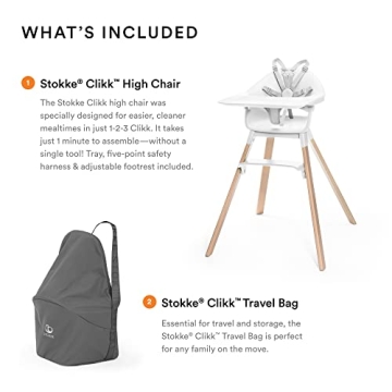 Stokke Clikk High Chair - Modern & Portable for Toddlers