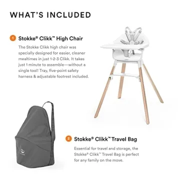 Stokke Clikk High Chair - Modern & Portable for Toddlers