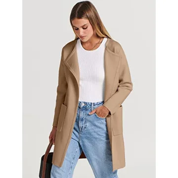 ANRABESS Women's Open Front Cardigan for Fall 2024