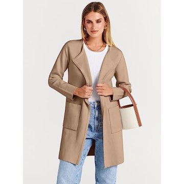 ANRABESS Women's Open Front Cardigan for Fall 2024