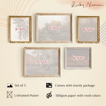 Vintage Posters for Room Aesthetic - Set of 5 Stunning Prints