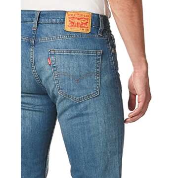 Levi's Men's 511 Slim Fit Jeans (Also Available in Big & Tall), Throttle-Stretch, 32W x 34L
