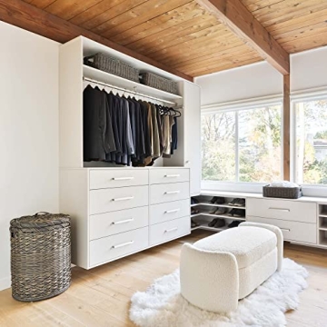 The Basket Lady Round Wicker Laundry Hamper Extra Large