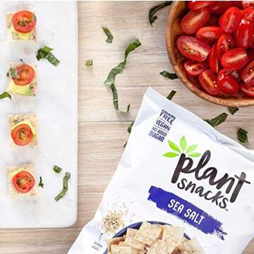 Plant Snacks Sea Salt Mix Cassava Root Chips, Vegan, Big-8 Allergen Free, Non-GMO Project Verified, Gluten Free, Grain Free, No Added Sugar, 5 oz Bags, Pack of 3