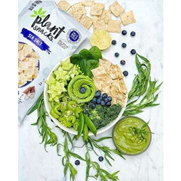 Plant Snacks Sea Salt Mix Cassava Root Chips, Vegan, Big-8 Allergen Free, Non-GMO Project Verified, Gluten Free, Grain Free, No Added Sugar, 5 oz Bags, Pack of 3