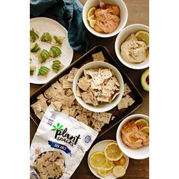 Plant Snacks Sea Salt Mix Cassava Root Chips, Vegan, Big-8 Allergen Free, Non-GMO Project Verified, Gluten Free, Grain Free, No Added Sugar, 5 oz Bags, Pack of 3