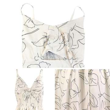 FANCYINN Floral Tie Front Midi Dress - Perfect for All Occasions