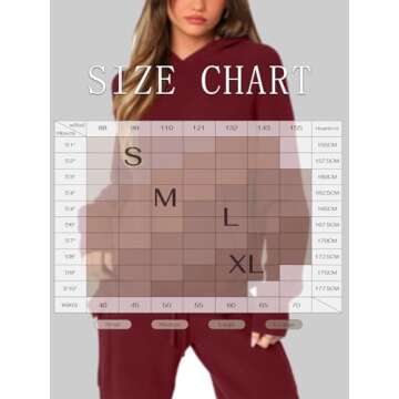 REORIA Women's 2 Two Piece Knit Sweater Sets Hoodies Cargo Pants Matching Lounge Tracksuits Fall Winter Airport Outfits 2024 Trendy(Dark Red Medium)