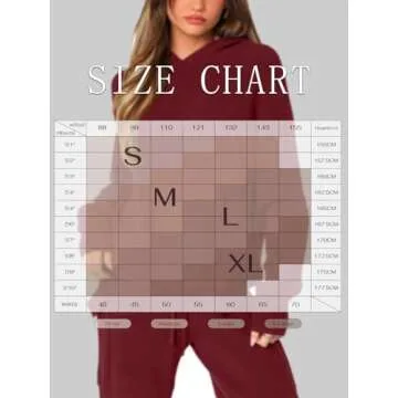 REORIA Women's 2 Two Piece Knit Sweater Sets Hoodies Cargo Pants Matching Lounge Tracksuits Fall Winter Airport Outfits 2024 Trendy(Dark Red Medium)
