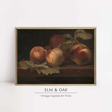 Vintage Still Life Wall Art - Antique Art Prints for Home Decor - Rustic Farmhouse Botanical Floral ...