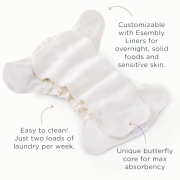 Esembly Organic Cloth Diaper Inners, Eco-Friendly Solution