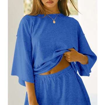 Tankaneo Women's Pajama Sets - Oversized Comfort Lounge Set