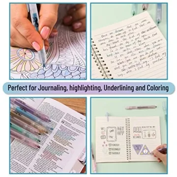 Mr. Pen Retractable Highlighters in 6 Pastel Colors