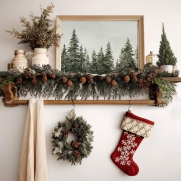 9Pcs Christmas Wall Art Prints Vintage Santa Decor