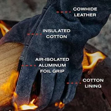 Breeo Fire Pit Gloves - Ultimate Heat-Resistant Cooking Gloves