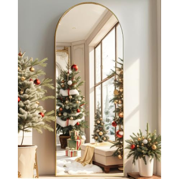 Otlsh Elegant Arched Full Length Mirror for Home Decor