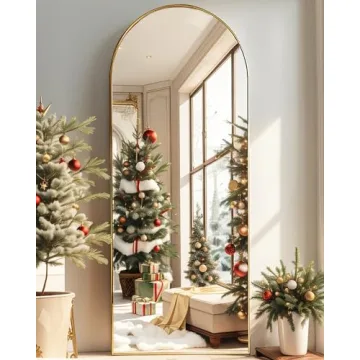 Otlsh Elegant Arched Full Length Mirror for Home Decor