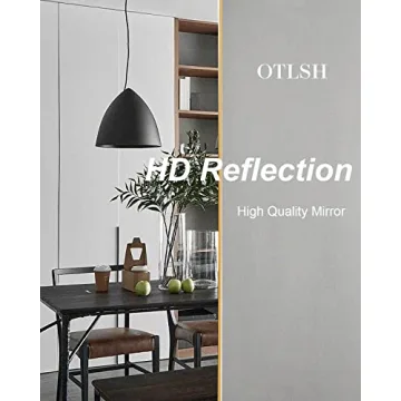 Otlsh Elegant Arched Full Length Mirror for Home Decor