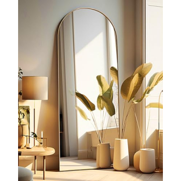 Otlsh Elegant Arched Full Length Mirror for Home Decor